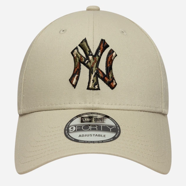 Czapka z daszkiem bejsbolówka New Era Outline Camo 940 Nyy 60771850 One Size Beżowa - obraz 3