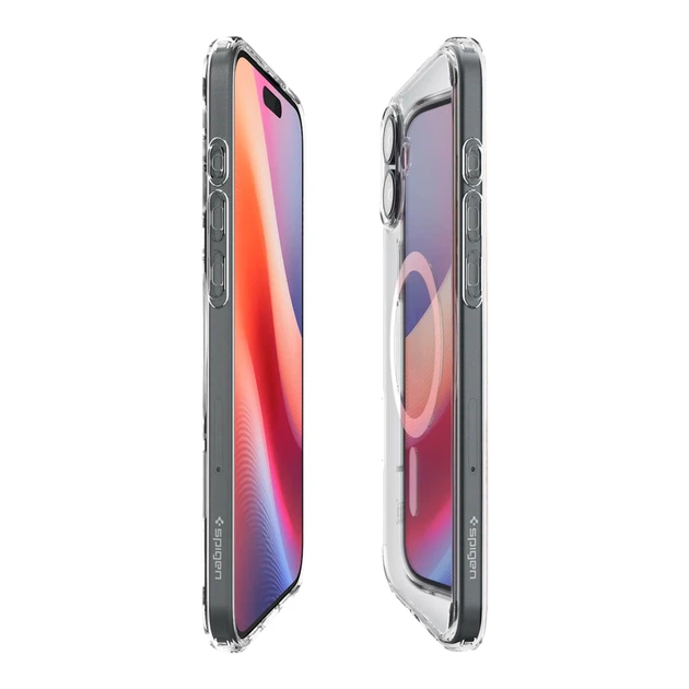 Чехол для iPhone 17 TPU+PC Spigen Ultra Hybrid с MagSafe прозрачный - изображение 3