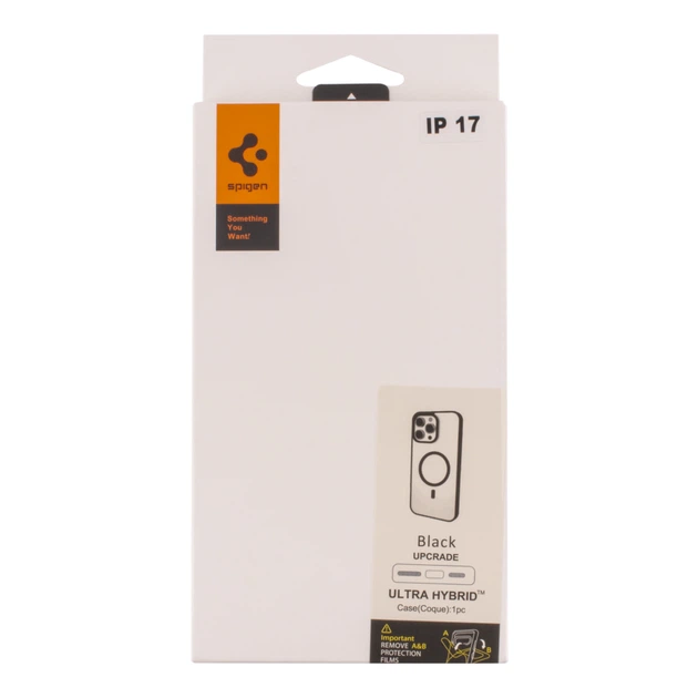 Чохол для iPhone 17 TPU+PC Spigen Ultra Hybrid з MagSafe Black - зображення 5