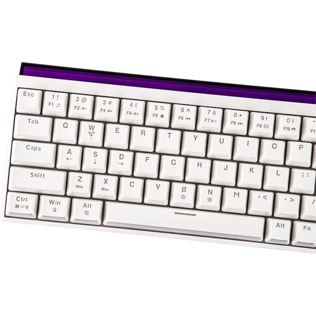 Клавіатура ігрова Ajazz NK68 Red Switch White/Біла - изображение 8