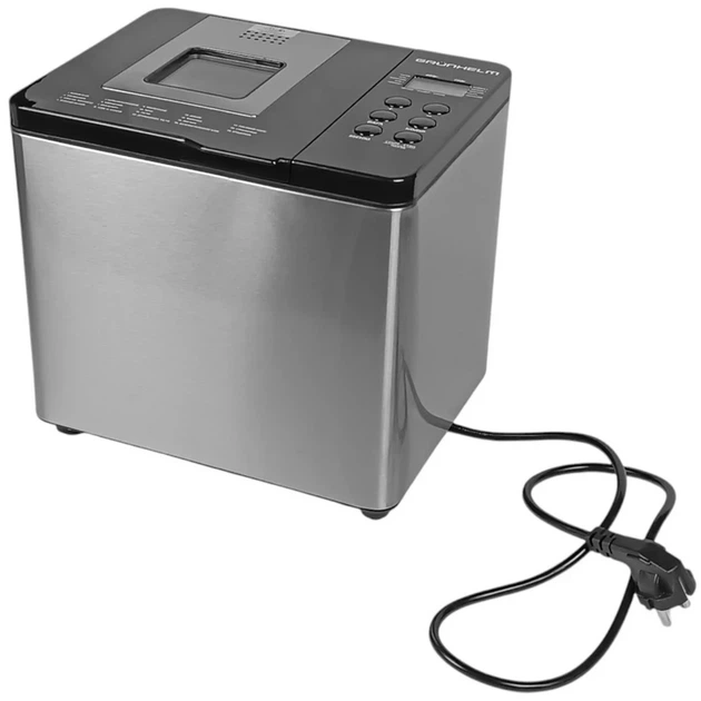 Хлібопічка Grunhelm GBM750 Stainless steel/black UA - изображение 3