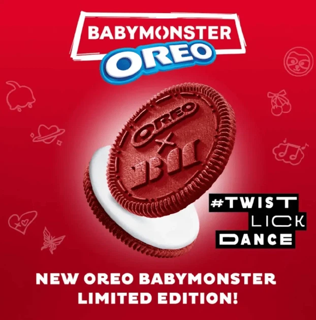 Печиво Oreo BabyMonster Red Sandwich Cookies with Marshmallow Орео червоні печива - сендвічі з маршмеллоу 110,4г - зображення 5