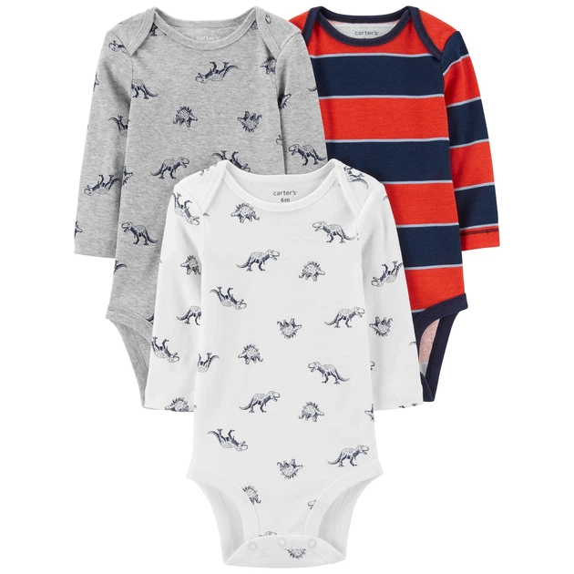 Боді з рукавом Carter's 3 шт для хлопчика 55-61 см (1Q185410_3M) - Фото 1 Боді з рукавом Carter's 3 шт для хлопчика 55-61 см (1Q185410_3M) - изображение 1