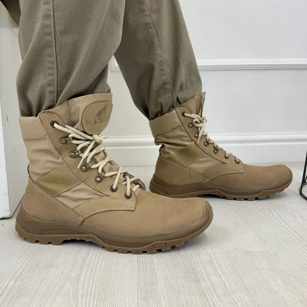 Берцы мужские Vasha Para 44 бежевые СЛ50532 - изображение 4