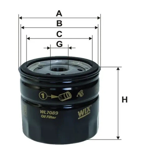Фільтр масляний Ford Transit 2.5D/TD 92- /Connect 1.8Di/TDCi 02- WIX FILTERS WL7089 - Фото 1 Фільтр масляний Ford Transit 2.5D/TD 92- /Connect 1.8Di/TDCi 02- WIX FILTERS WL7089 - изображение 1