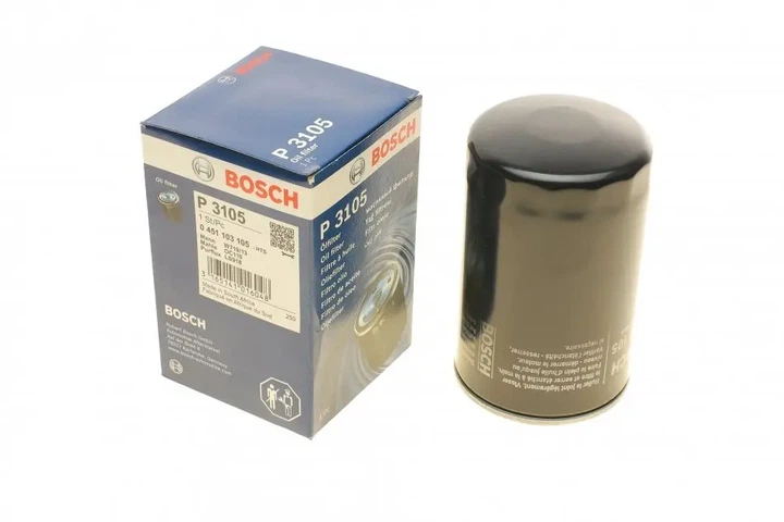 Фільтр масляний MB (W124/W126/W201) 2.0E/2.6E BOSCH 0 451 103 105 - Фото 1 Фільтр масляний MB (W124/W126/W201) 2.0E/2.6E BOSCH 0 451 103 105 - изображение 1