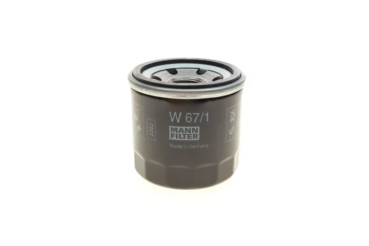 Фільтр масляний Mazda 3 1.3/1.6 03-14/1.5-1.6 Skyactive 13-19/Renault 1.5-1.6E-Tech 20- MANN-FILTER W 67/1 - изображение 3
