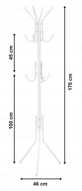 Вішалка для одягу ModernHome by Multistore 11 гачків (GH-6007 WHITE) - зображення 2