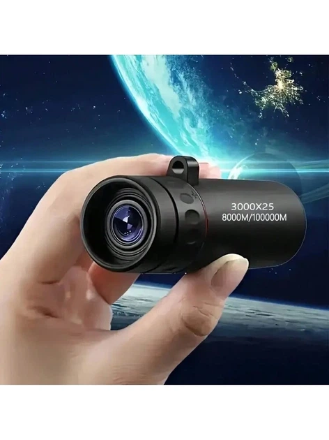 Монокулярний телескоп HD 2000X25 портативний для подорожей туризму риболовлі риболовлі кемпінгу - Фото 4 Монокулярний телескоп HD 2000X25 портативний для подорожей туризму риболовлі риболовлі кемпінгу - зображення 4