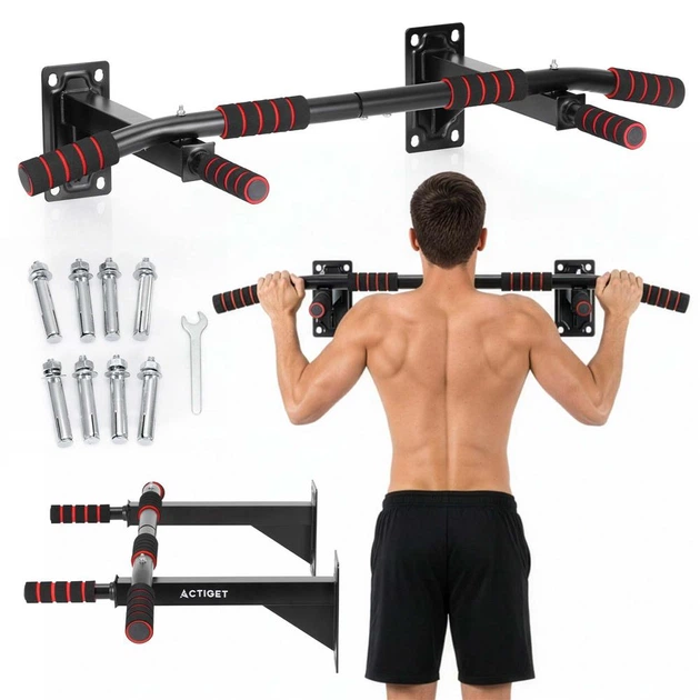 Турнік настінний Actiget для силових вправ навантаження до 250 кг ACT0028 (5908455308359) - зображення 10