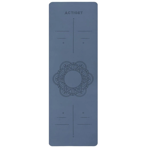 Килимок для вправ Actiget Протиковзкий 183 x 61 см Синій ACT0021 (5908455308281) - зображення 11