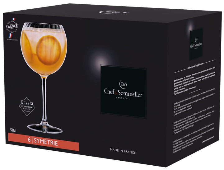 Келих Chef & Sommelier SYMETRIE 580 мл (6 шт) - Фото 5 Келих Chef & Sommelier SYMETRIE 580 мл (6 шт) - зображення 5