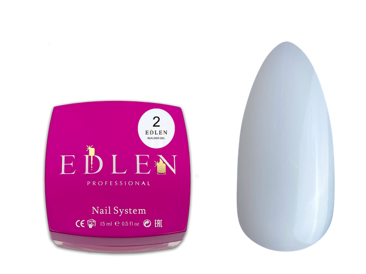 Гель для наращивания Edlen Builder Gel № 02 15 мл - Фото 1 Гель для наращивания Edlen Builder Gel № 02 15 мл - изображение 1