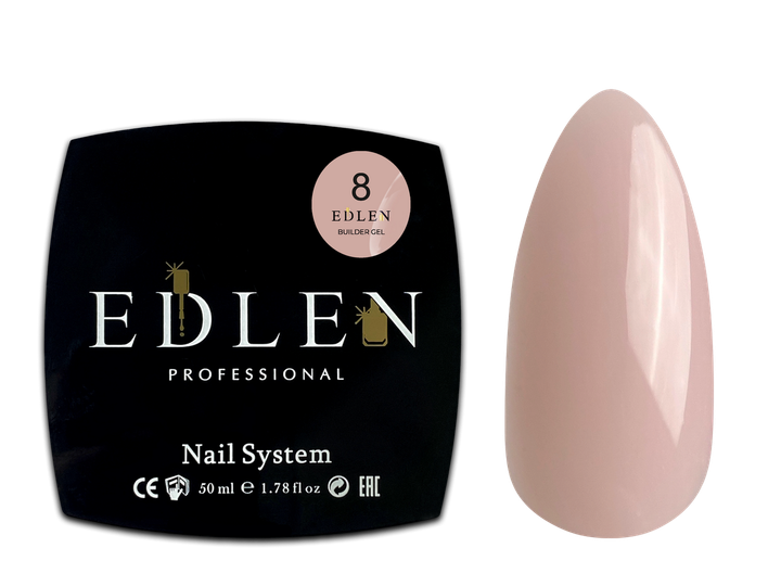 Гель для наращивания Edlen Builder Gel №08 50 мл - Фото 1 Гель для наращивания Edlen Builder Gel №08 50 мл - изображение 1