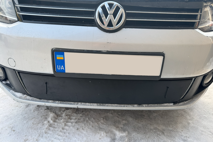 Зимова накладка на решітку (нижня) Матова для Volkswagen Touran 2010-2015 рр - зображення 3