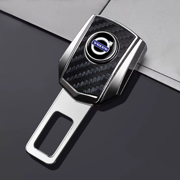Перехідник ременя безпеки Volvo з можливістю пристебнутися подовжувач метал-заглушка карбон вольво - Фото 1 Перехідник ременя безпеки Volvo з можливістю пристебнутися подовжувач метал-заглушка карбон вольво - зображення 1