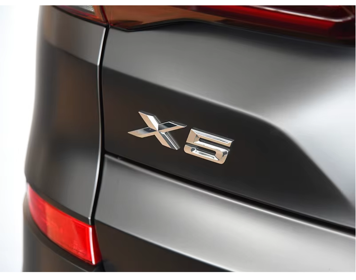 Емблема (наклейка, шильдик, логотип, літери) кришки багажника X5 BMW (БМВ) хром табличка 180 мм 30 мм - зображення 4
