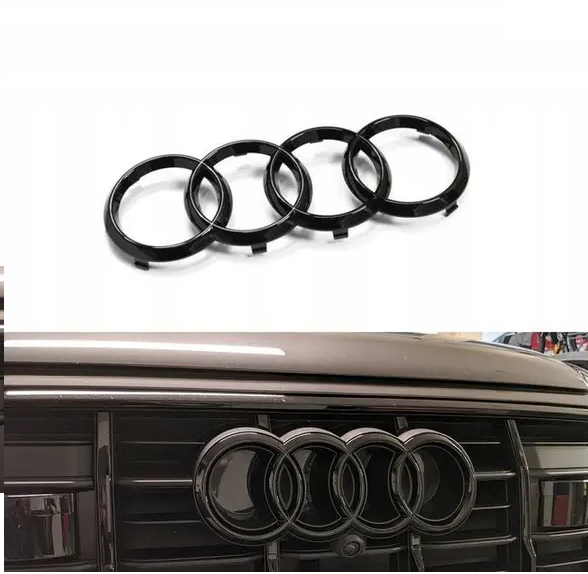 Эмблема на решетку Audi 273 мм 96 мм черная ауди - изображение 6