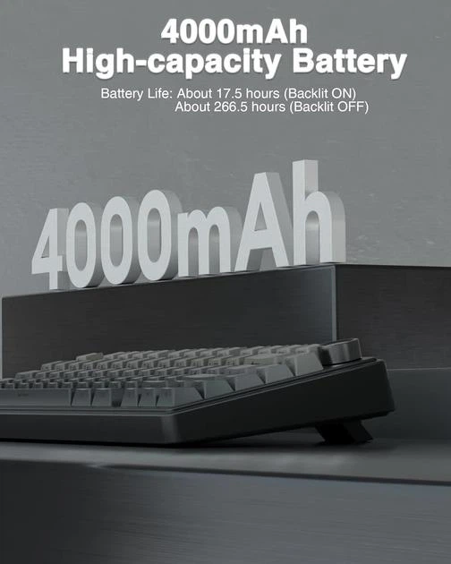 Ігрова механічна клавіатура AULA F75 Pro Black - зображення 7