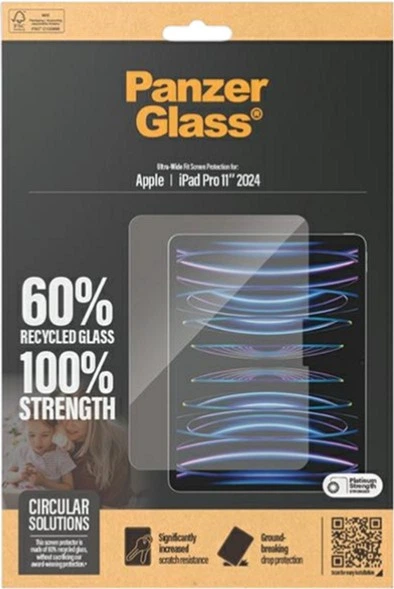 Szkło ochronne PanzerGlass CUltra-Wide Fit do Apple iPadPro 2024 11" (5711724028311) - obraz 3