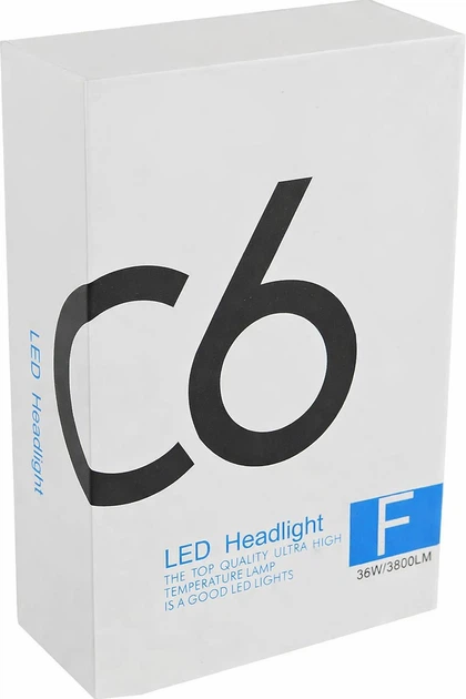Комплект автомобильных LED ламп C6 H3 (5539) - изображение 2