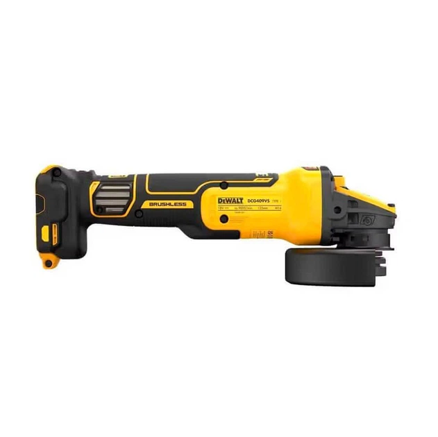 Акумуляторна кутова шліфмашина DeWALT DCG409VSNT, без акб і з/п, валіза (DCG409VSNT) - зображення 3