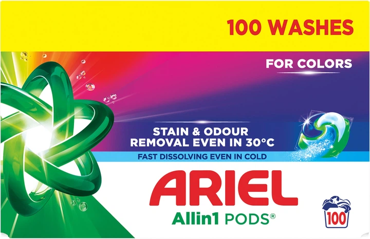 Капсулы для стирки Ariel All-in-1 Pods for colour 100 шт (8006530348218) - изображение 2