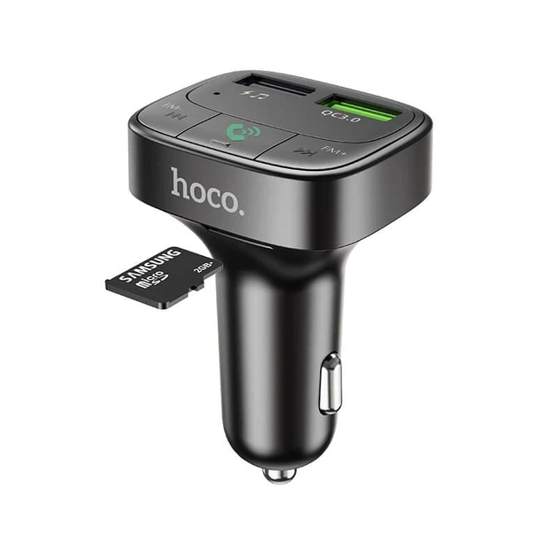 FM трансмиттер модулятор HOCO E59 для автомобиля быстрая зарядка 3.1A Bluetooth 5.0 воспроизведение музыки - изображение 3