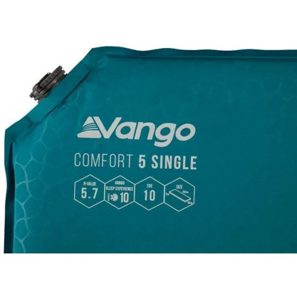 Коврик самонадувной Vango Comfort 5 Single Bondi Blue (1073-929162) - Фото 2 Коврик самонадувной Vango Comfort 5 Single Bondi Blue (1073-929162) - изображение 2