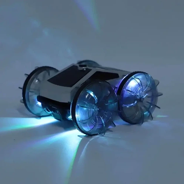 Машина амфибия на радиоуправлении 24G LED с аккумулятором 800 мАч для трюков CV-B904-1 - изображение 9