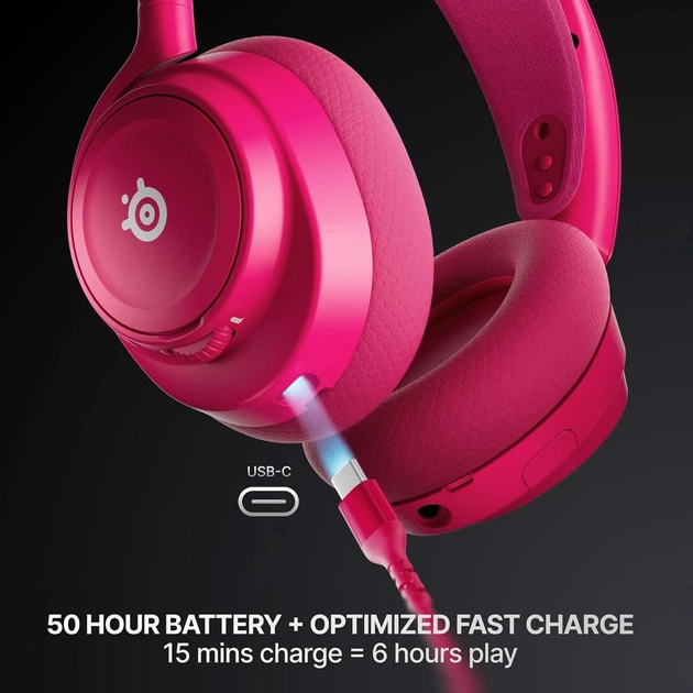 Наушники SteelSeries Arctis Nova 7 Gen 2 Wireless Magenta (SS61732) - Фото 7 Наушники SteelSeries Arctis Nova 7 Gen 2 Wireless Magenta (SS61732) - изображение 7