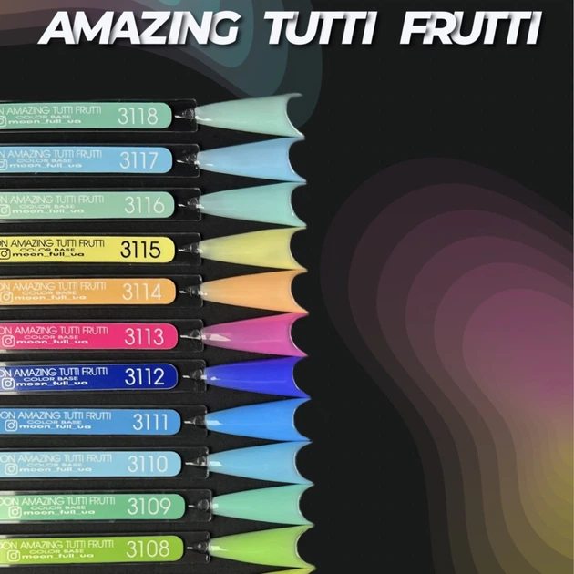 Цветное базовое покрытие Moon Full AMAZING Tutti Frutti (Палитра) - изображение 2