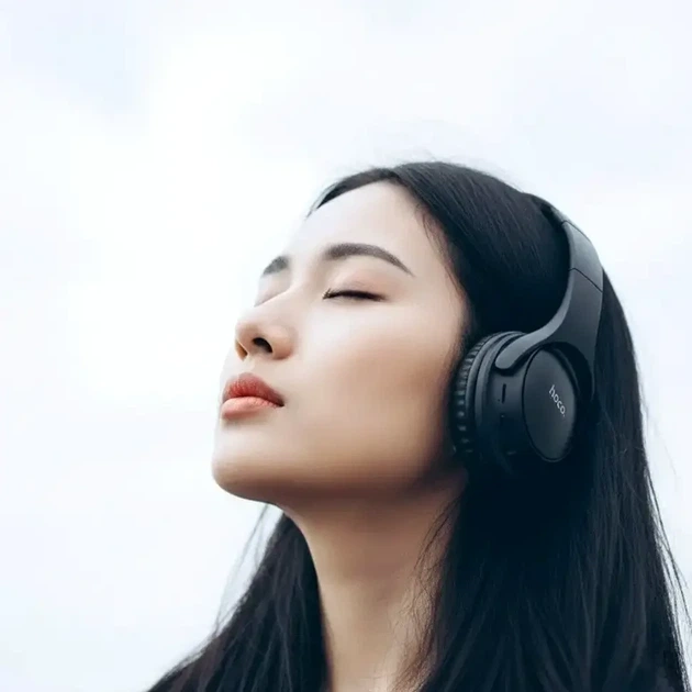 Беспроводные наушники Bluetooth 5.3 с активным шумоподавлением для телефона Hoco W40 черные 200 мАч - изображение 6