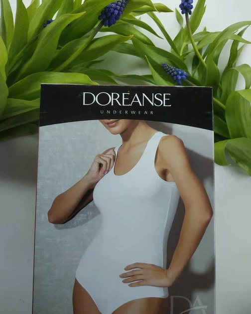 Боді жіноче з широкими бретелями Doreanse 12110 L біле - зображення 3