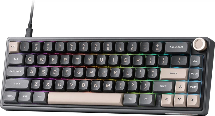 Klawiatura przewodowa RK ROYAL KLUDGE R65 RGB Chartreuse Switch Phantom (RK-R65-PHNTM-CHTSW-US) - obraz 2