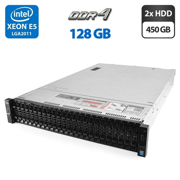 Сервер Dell PowerEdge R730xd 24SFF 2U Rack / 2x Intel Xeon E5-2697 v4 (18 (36) ядер по 2.3 - 3.6 GHz) / 128 GB DDR4 / 2x 450 GB SAS / Matrox G200eR2 / 2x 750W б/у - Фото 2 Сервер Dell PowerEdge R730xd 24SFF 2U Rack / 2x Intel Xeon E5-2697 v4 (18 (36) ядер по 2.3 - 3.6 GHz) / 128 GB DDR4 / 2x 450 GB SAS / Matrox G200eR2 / 2x 750W б/у - изображение 2