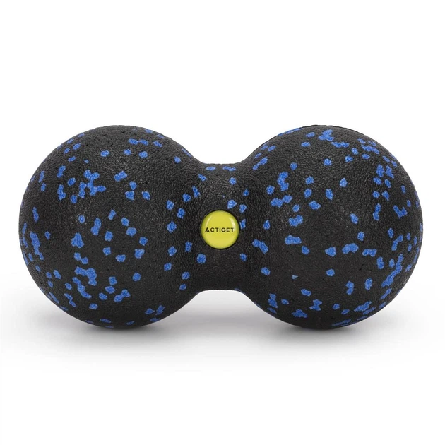 Набір для масажу Actiget М’яч ролер подвійний м’яч Чорно-синій ACT0103 (5908455309257) - зображення 6