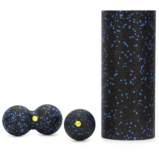 Набір для масажу Actiget М’яч ролер подвійний м’яч Чорно-синій ACT0103 (5908455309257) - зображення 17