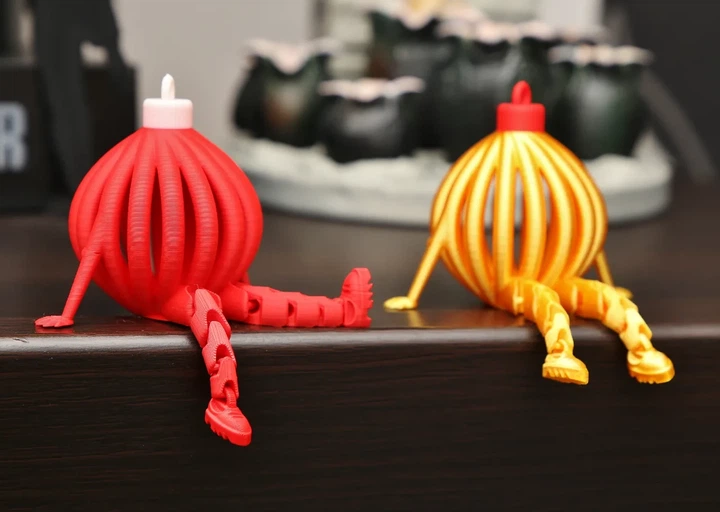 Декоративная Елочная Игрушка Christmas Ornament With Articulated Legs 3Д Печать Красный 10 См - Фото 5 Декоративная Елочная Игрушка Christmas Ornament With Articulated Legs 3Д Печать Красный 10 См - изображение 5