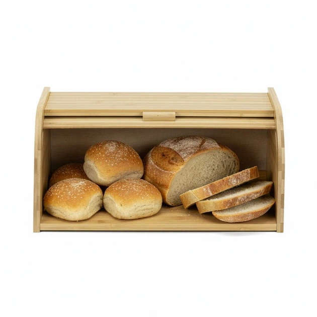Хлібниця Springosr бамбукова 38 x 28 x 18 см KI0163 (5908455306164) - зображення 8