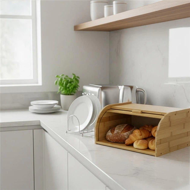 Хлібниця Springosr бамбукова 38 x 28 x 18 см KI0163 (5908455306164) - зображення 12