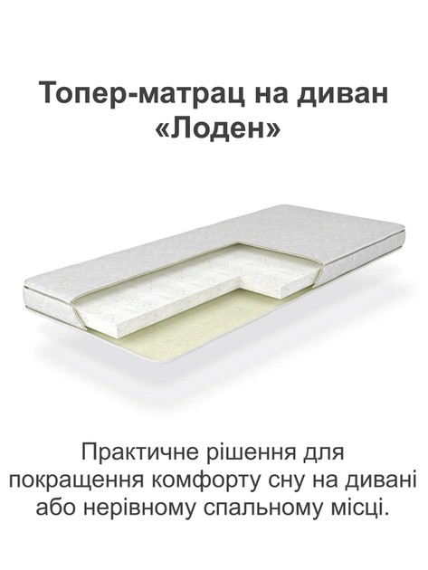 Матрац ортопедичний Лоден 900*2000 безпружинний - зображення 2