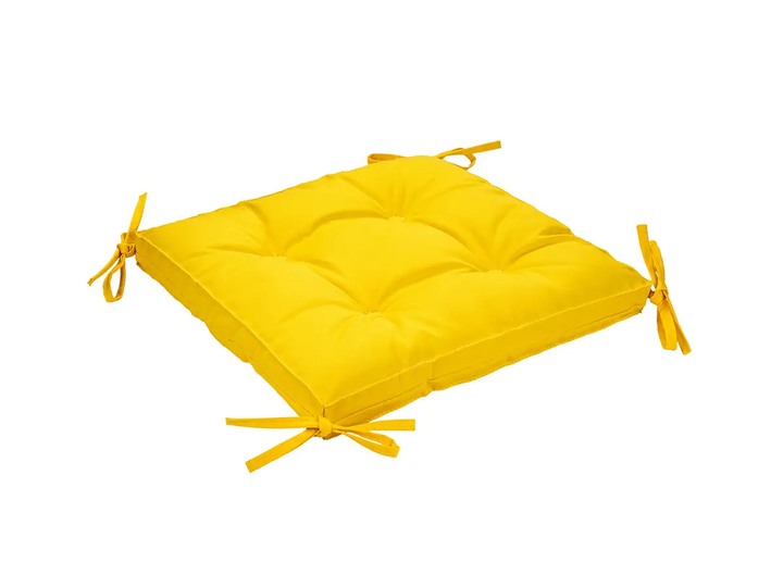 Подушка на стілець DOTINEM COLOR жовта 40х40х5 см (213109-10) - Фото 2 Подушка на стілець DOTINEM COLOR жовта 40х40х5 см (213109-10) - зображення 2