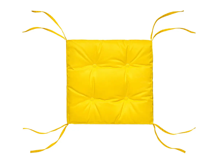 Подушка на стілець DOTINEM COLOR жовта 40х40х5 см (213109-10) - Фото 3 Подушка на стілець DOTINEM COLOR жовта 40х40х5 см (213109-10) - зображення 3