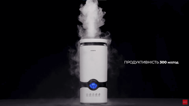 Ультразвуковой увлажнитель воздуха Ardesto USH-M-LCD-4L-W - Фото 6 Ультразвуковой увлажнитель воздуха Ardesto USH-M-LCD-4L-W - изображение 6