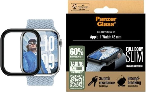 Чохол PanzerGlass Full Body Slim для Apple Watch Series 11/10 46 мм Black (5715685003660) - зображення 3