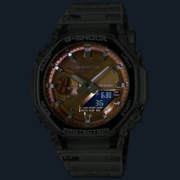 Чоловічий Спортивний Дайверський Наручний Годинник CASIO GA-2100BM-7A5ER G-Shock - Фото 6 Чоловічий Спортивний Дайверський Наручний Годинник CASIO GA-2100BM-7A5ER G-Shock - изображение 6