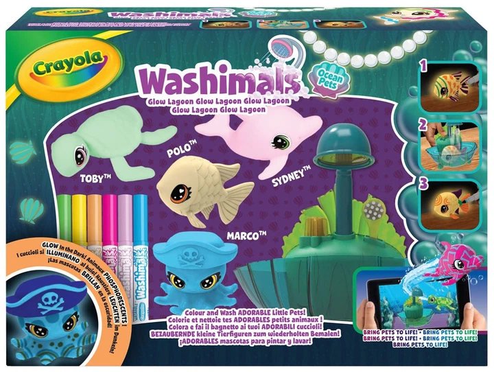 Ігровий набір Crayola Washimals Лагуна Сяйво океану (PRI740218) (71662602185) - зображення 2
