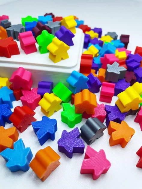 Миплы для настольных игр MEEPLE фишки фигурки человечков для настольных игр 100 шт - изображение 3