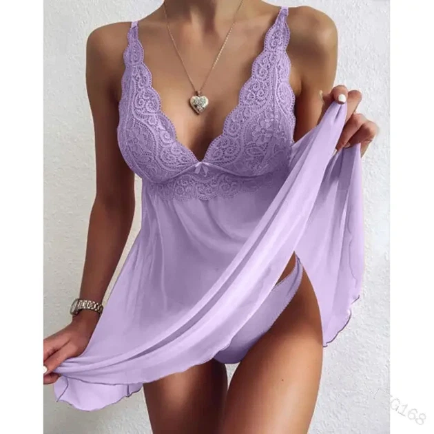 Комплект білизни Спандекс 2XL-3XL Фіолетовий (16/42) - Фото 1 Комплект білизни Спандекс 2XL-3XL Фіолетовий (16/42) - зображення 1